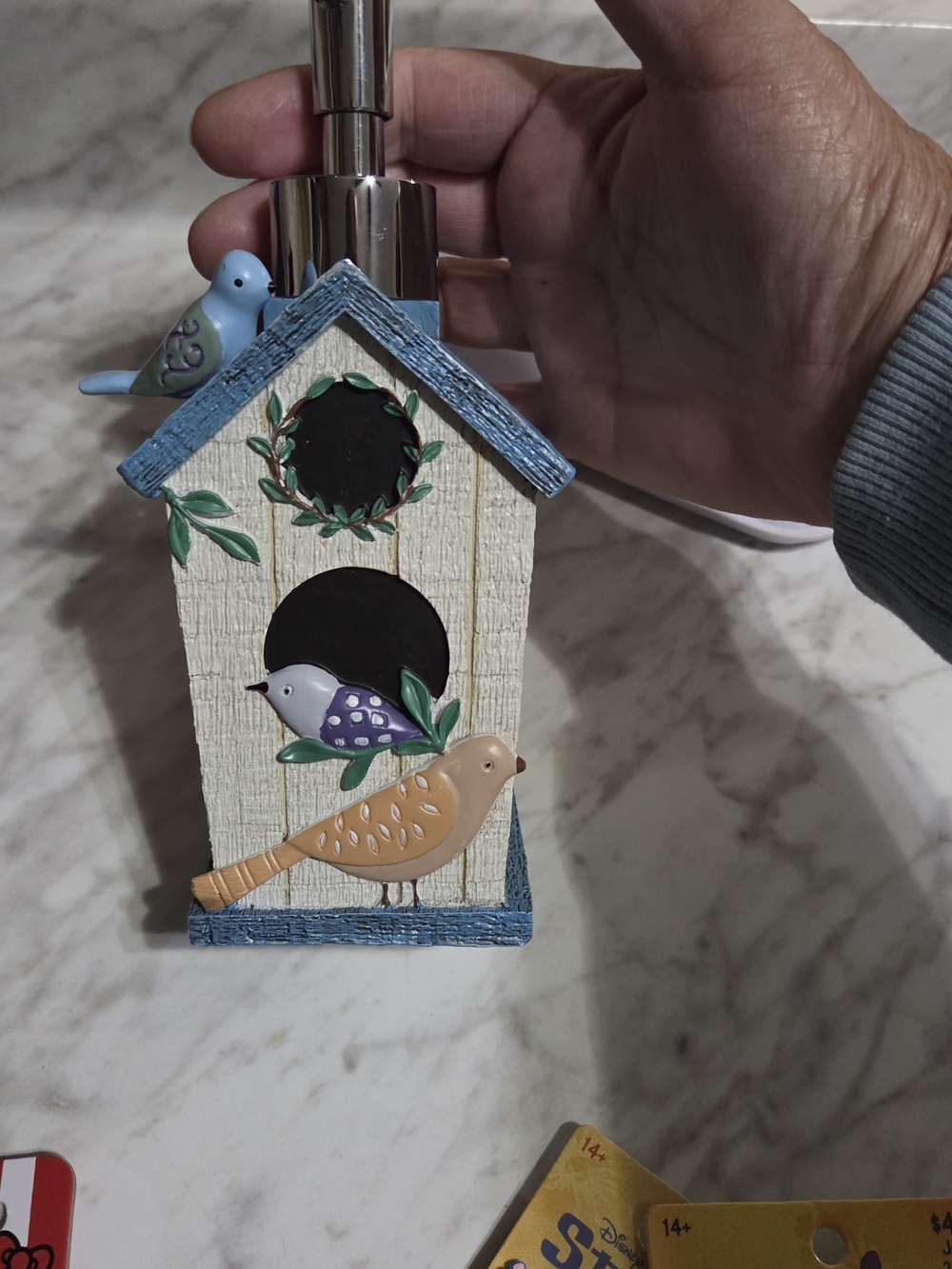 Decorative Birdhouse Soap Dispenser